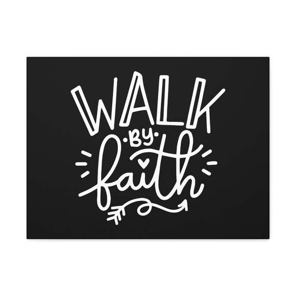 Scripture Sign Walk By Faith 2 Corinthians 5:7 Arrow Outlined Christian Wall Ar